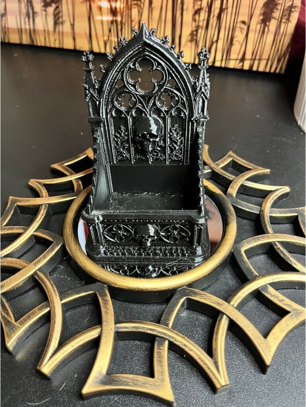 Gothic Skull Miniature Storage Decor - Dark & Edgy Vibes